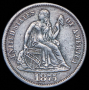 1 дайм 1875 (США) CC