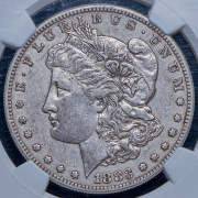 1 доллар 1883 (США) (в слабе) S