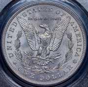 1 доллар 1887 (США) (в слабе) без букв