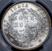 1 рупия 1840 (Британская Ост-Индская Компания)  (в слабе)
