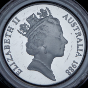 10 долларов 1988 "200 лет высадке Артура Филлипа" (Австралия)