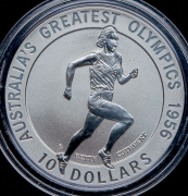 10 долларов 1996 "Олимпийские чемпионы - Бетти Катберт" (Австралия)