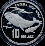 10 долларов 1996 "Южный гладкий кит" (Австралия)