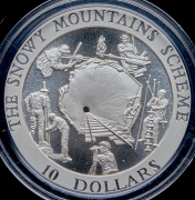 10 долларов 1999 "Туннель в Снежных горах" (Австралия)