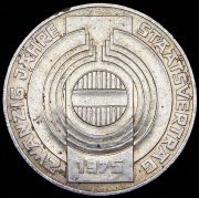 100 шиллингов 1975 "20 лет декларации о независимости Австрии" (Австрия)