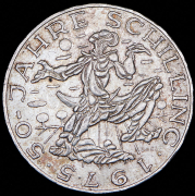 100 шиллингов 1975 "50 лет шиллингу" (Австрия)