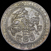 100 шиллингов 1977 "500 лет монетному двору Халль-ин-Тироль" (Австрия)