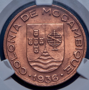 20 центаво 1936 (Мозамбик) (в слабе)