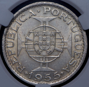 20 эскудо 1955 (Ангола) (в слабе)