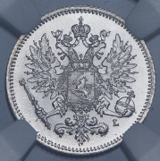 25 пенни 1909 (Финляндия) (в слабе) L (Топ-грейд)