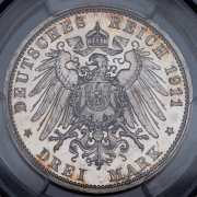 3 марки 1911 "В память князя Георга" (Шаумбург-Липпе) (в слабе)  А