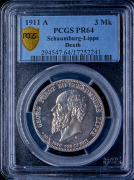 3 марки 1911 "В память князя Георга" (Шаумбург-Липпе) (в слабе)