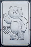 3 рубля 2012 "XXII Зимняя Олимпиада в Сочи 2014 - Белый мишка" ММД