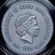 5 долларов 2021 "Львица" (Ниуэ)