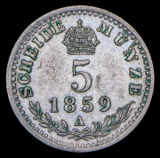 5 крейцеров 1859 (Австрия) A