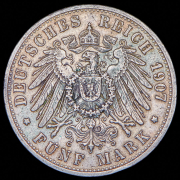 5 марок 1907 (Бавария) D