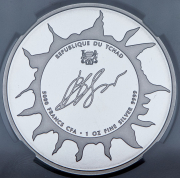 5000 франков 2022 "60 лет со дня рождения Виктора Цоя" (Чад) (в слабе)