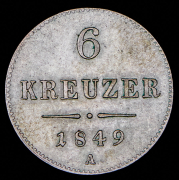 6 крейцеров 1849 (Австрия) A