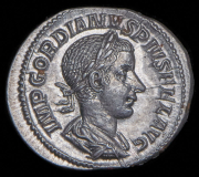 Денарий. Гордиан III. Рим империя