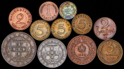 Набор из 11 монет 1902-1939 (страны мира)