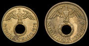 Набор из 2 монет 5, 10 пфеннигов 1939 (Германия)