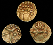 Набор из 3 монет Фанам 1881 (Индия)