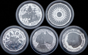 Набор из 5 памятных сер. монет 50 центов 1989 (Австралия)