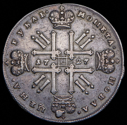 Рубль 1727 без букв