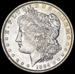 1 доллар 1884 (США) O