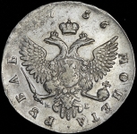 Рубль 1756 ММД-МБ