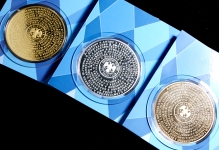 Набор из 3-х монет "Российские спортсмены олимпиады 2012 г  в Лондоне"