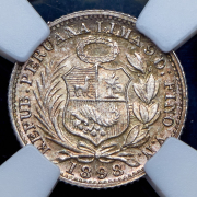 1/2 динеро 1898 (Перу) (в слабе)