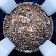 1/2 динеро 1898 (Перу) (в слабе)