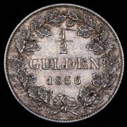 1/2 гульдена 1856 (Вюртемберг)