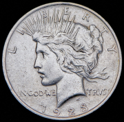 1 доллар 1923 (США) без букв