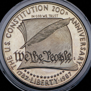 1 доллар 1987 "200 лет Конституции США" (США) P