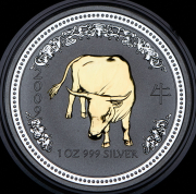 1 доллар 2007 "Год быка" (Австралия)