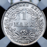 1 марка 1915 (Германия) (в слабе) D