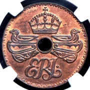 1 пенни 1936 (Новая Гвинея) (в слабе)