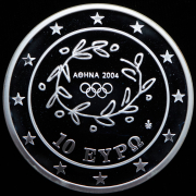 10 евро 2004 "XXVIII летние Олимпийские Игры  Афины 2004 - Борьба" (Греция)