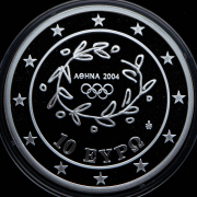 10 евро 2004 "XXVIII летние Олимпийские Игры  Афины 2004 - Конный спорт" (Греция)