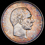 2 кроны 1888 "25 лет правления Кристиана IX" (Дания)