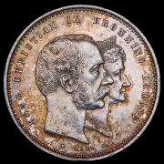 2 кроны 1892 "Золотая свадьба" (Дания)