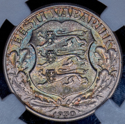 2 кроны 1930 "Замок Тоомпеа в Таллине" (Эстония) (в слабе)