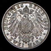 2 марки 1902 "50 лет правлению Фридриха I" (Баден)