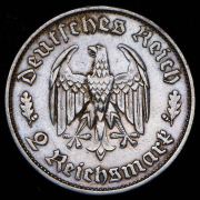 2 марки 1934 "175 лет со дня рождения Фридриха Шиллера" (Германия) F