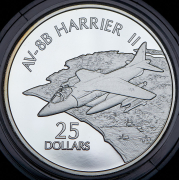 25 долларов 2003 "Самолёты - AV-8B Harrier II" (Соломоновы острова)