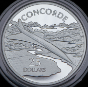 25 долларов 2003 "Самолёты - Concorde" (Соломоновы острова)