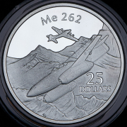 25 долларов 2003 "Самолёты - Me 262" (Соломоновы острова)