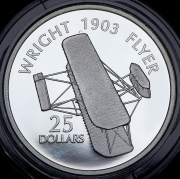 25 долларов 2003 "Самолёты - Wright Flyer" (Соломоновы острова)